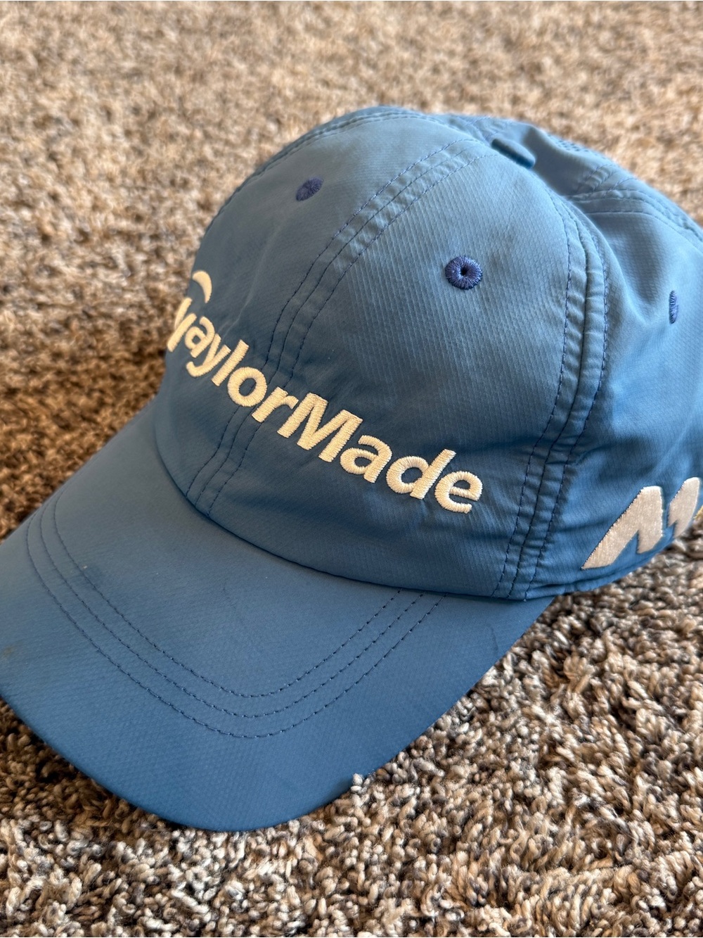 TaylorMade Hat M1 PSI Adjustable Strap Back Blue Golf Hat Cap Lightweight